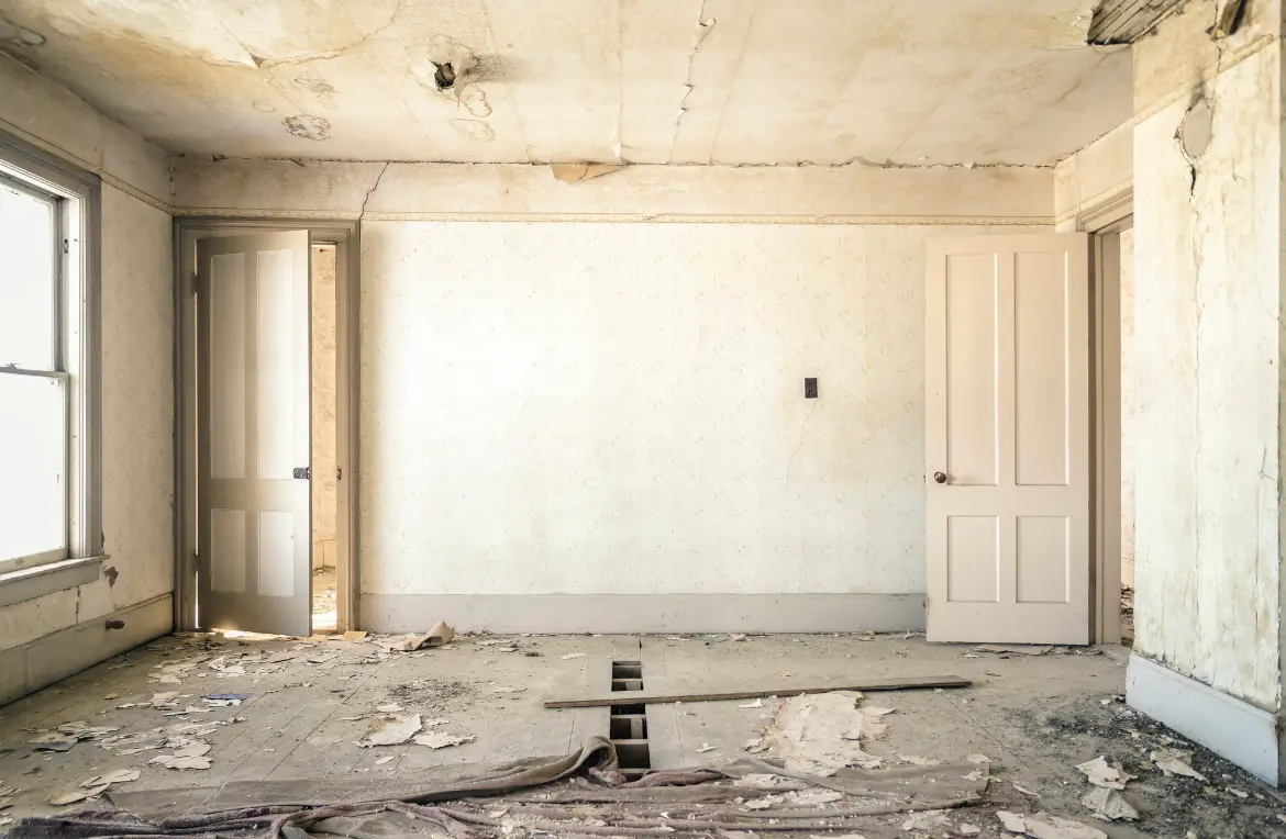 Waste disposal crew managing a cleanout project in Point